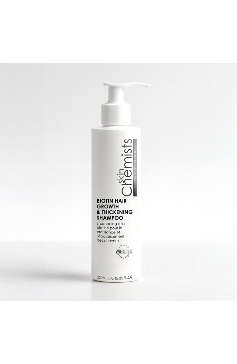 SKINCHEMISTS Biotin Hair Growth & Thickening Shampoo 250ml 50ml for Anti-Aging, Brightening, Alternate, color, White