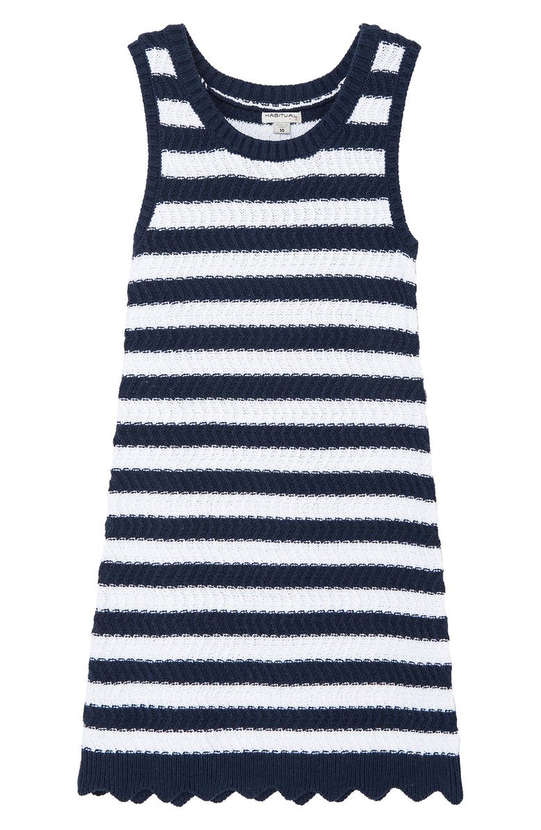 Habitual Kids ' Stripe Knit Dress, Main, color, 