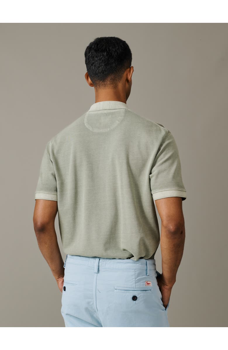 Aubin Lusby Short Sleeve Pique Polo Shirt, Alternate, color, Khaki