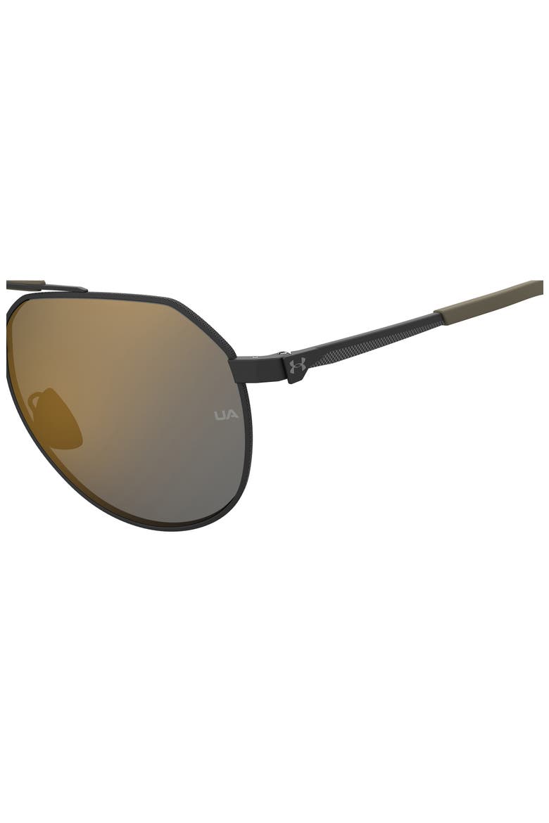 Honcho 60mm Aviator Sunglasses, Alternate, color, MATTE BLACK GREEN