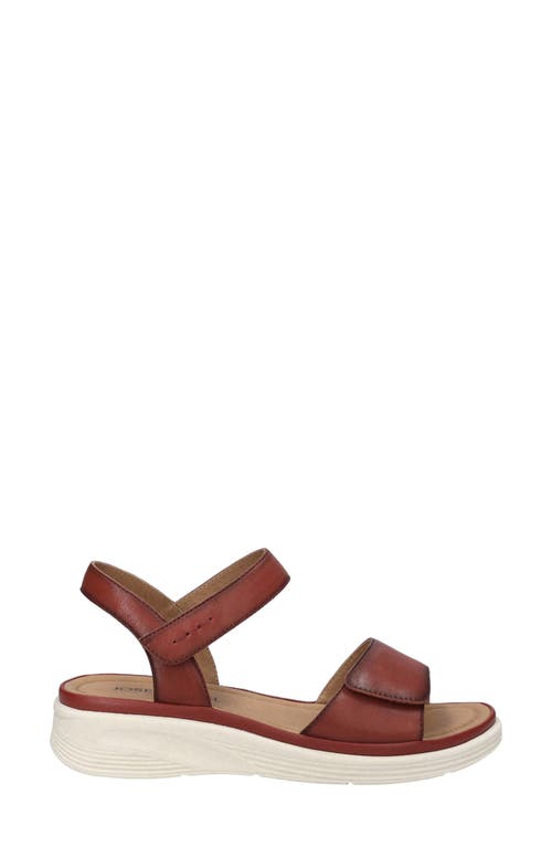Josef Seibel Severan Ankle Strap Platform Wedge Sandal In Hibiscus