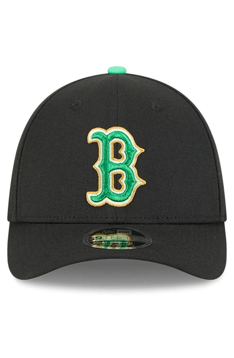 New Era Men's New Era  Black Boston Red Sox 2026 St. Patrick's Day 39THIRTY Flex Hat, Alternate, color, 