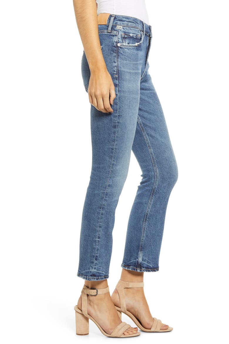 Demy High Waist Crop Flare Jeans, Alternate, color, MOMENTS