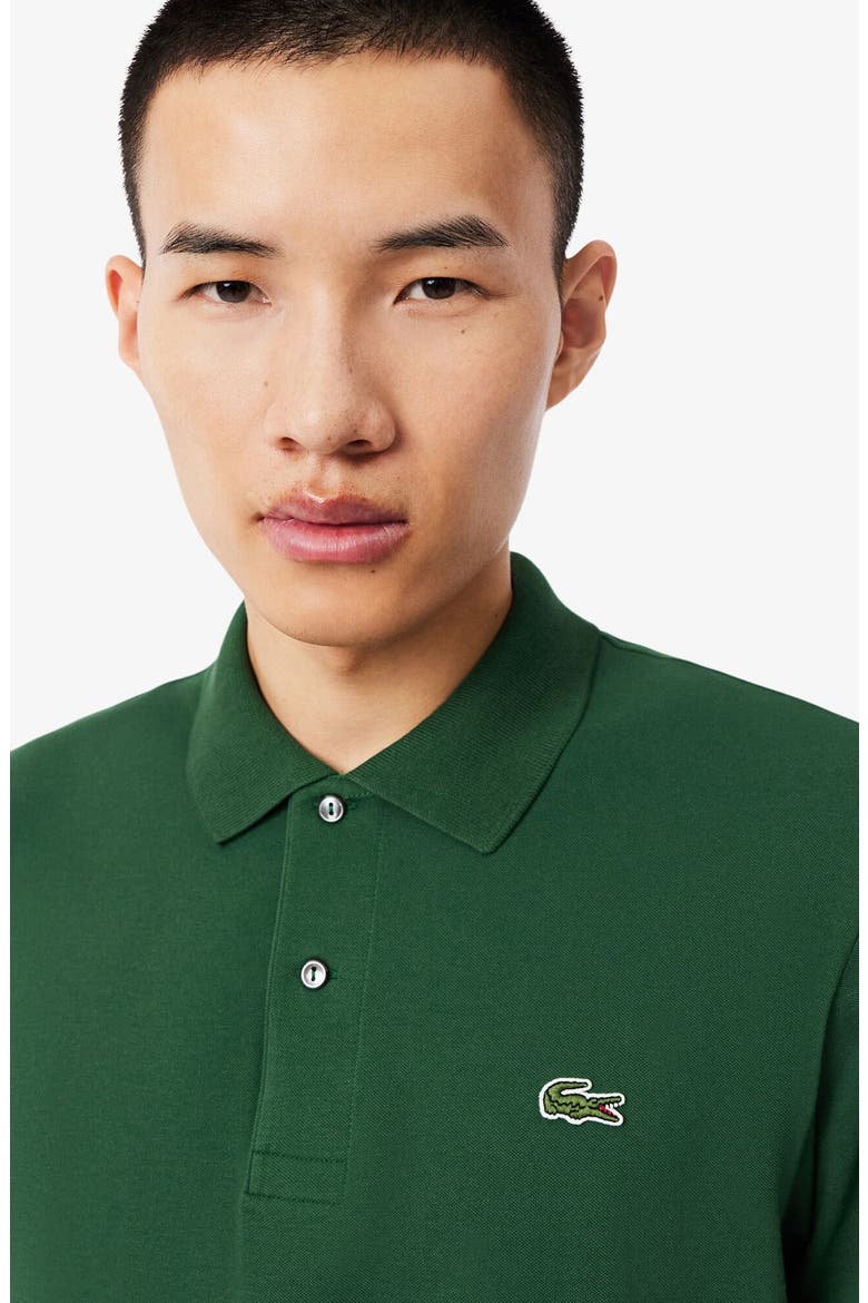 Essentials Classic Fit Cotton Blend Piqué Polo, Alternate, color, GREEN