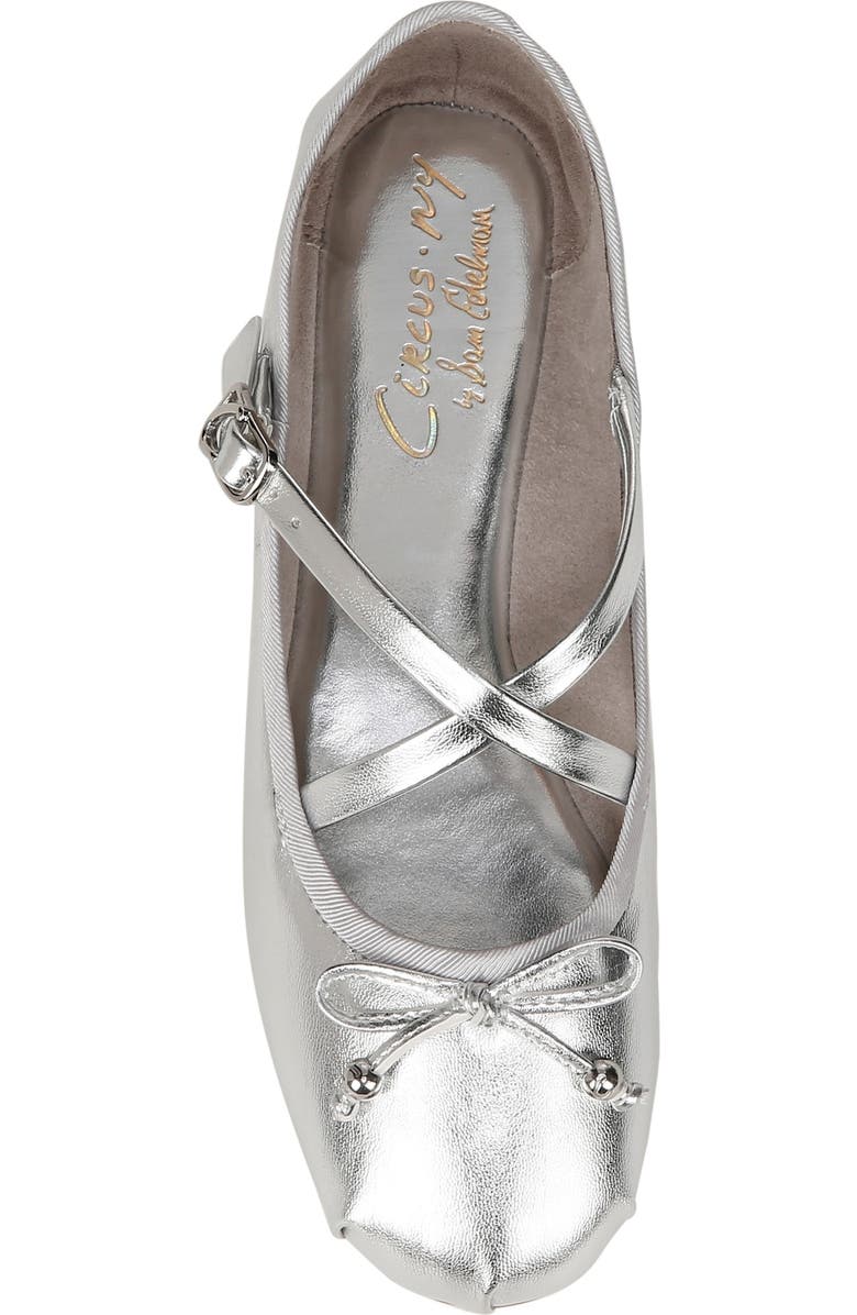 Circus NY by Sam Edelman Zuri Ballet Flat, Alternate, color, Silver