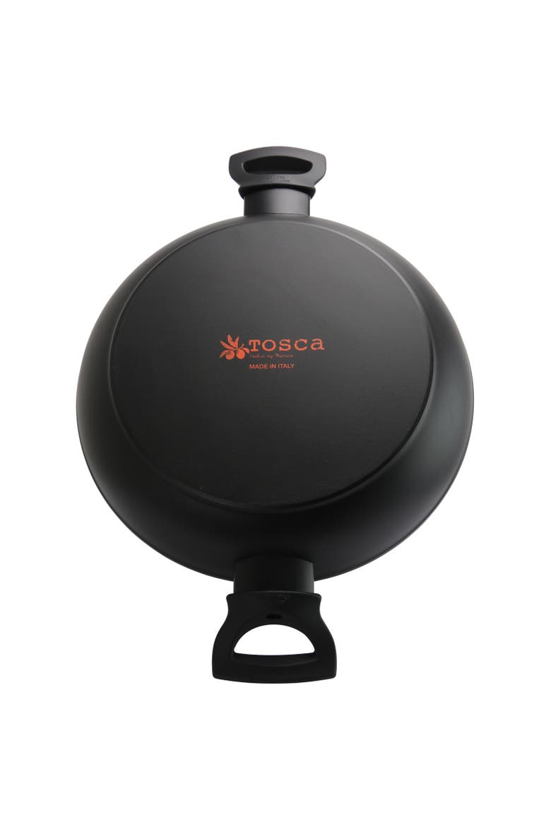 Terra-Cotta 3 Quart Aluminum Braiser Pan, Alternate, color, Black