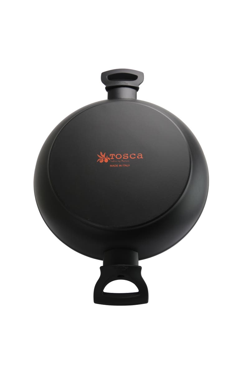 Tosca Terra-Cotta 3 Quart Aluminum Braiser Pan, Alternate, color, Black