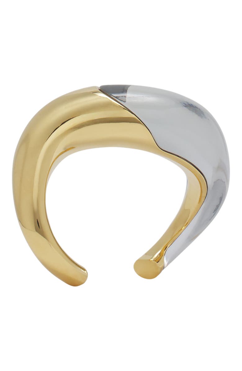 Lanvin Fargo Bracelet, Alternate, color, Gold/Transparent