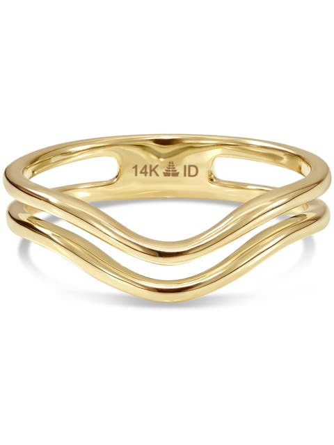Wishbone Arch Ring in 14K Gold
