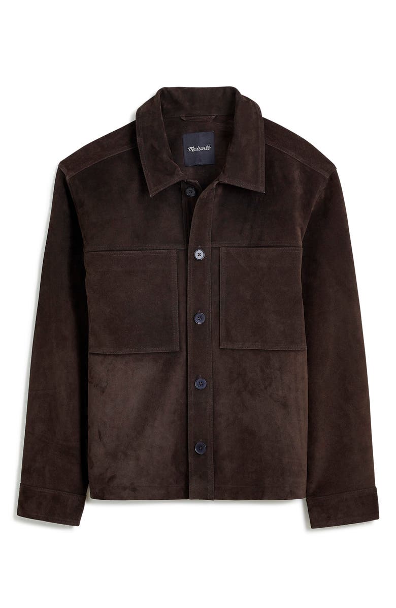 Madewell Boxy Suede Shirt Jacket, Alternate, color, 