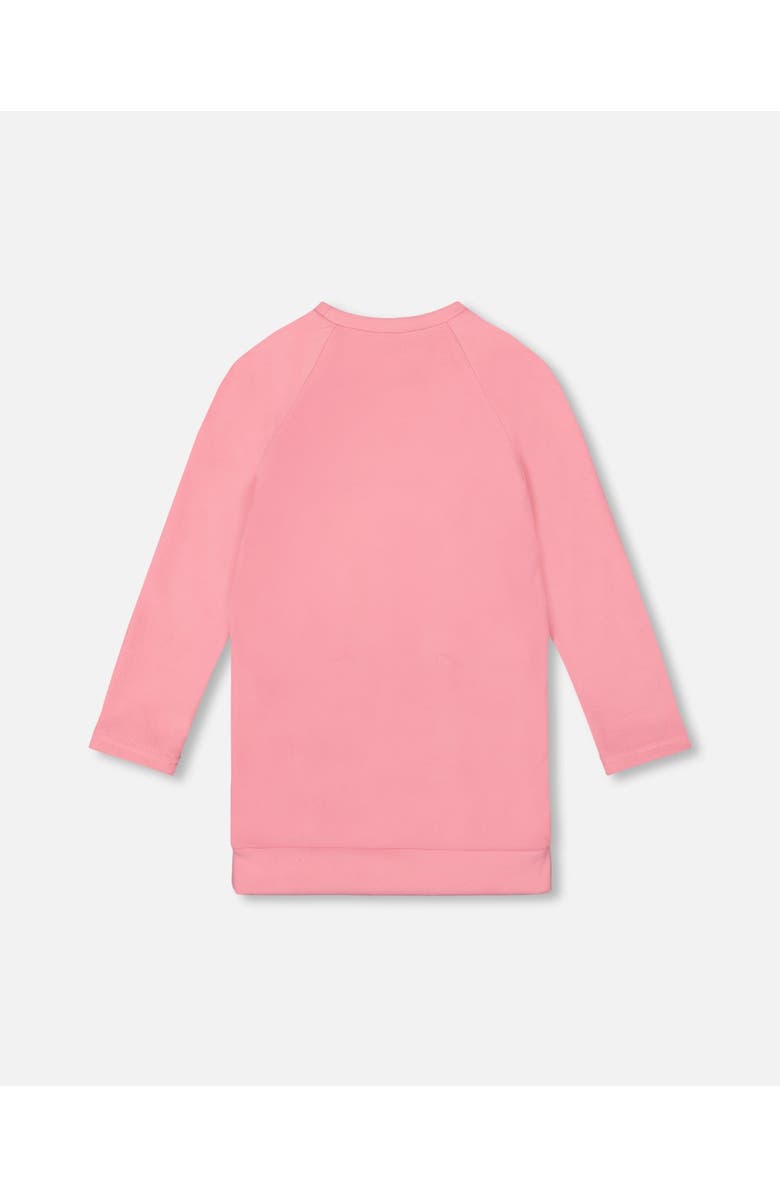 Deux par Deux Super Soft Tunic Tee with Embroidered Pockets, Alternate, color, Light Pink