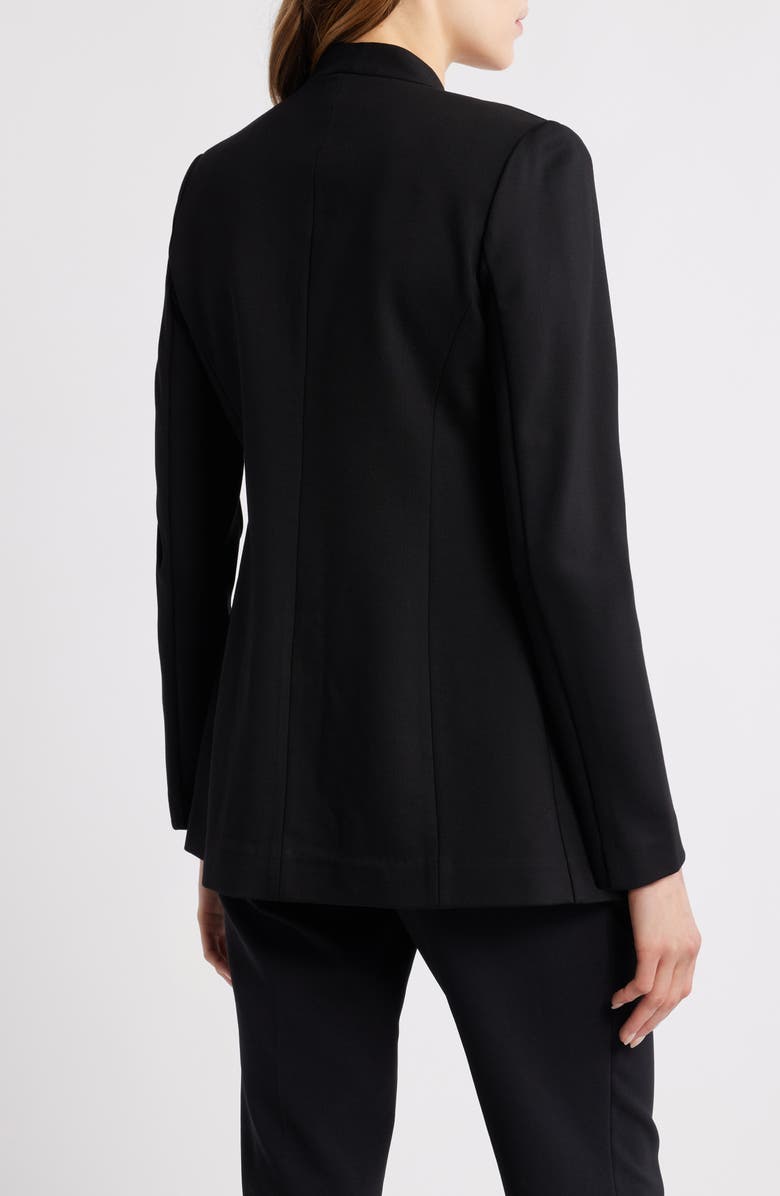 Anne Klein Shawl Collar Faux Double Breasted Jacket, Alternate, color, Anne Black