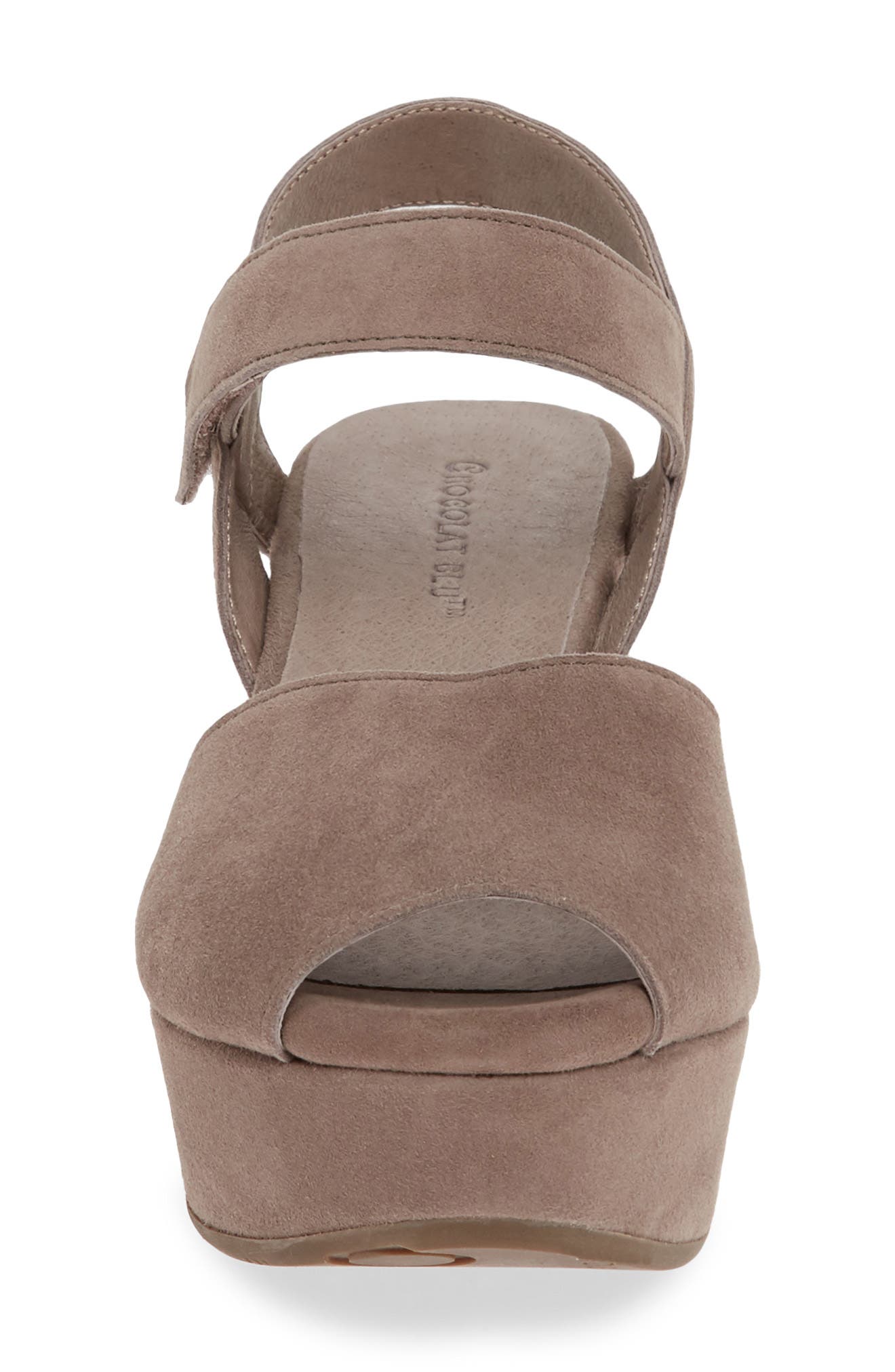 Waffy Platform Wedge Sandal, Alternate, color, GREY SUEDE