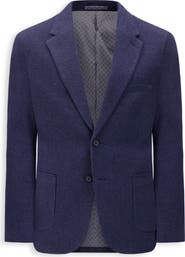 Victor Emmanuel Modern Fit Textured Knit Cotton Blend Sport Coat