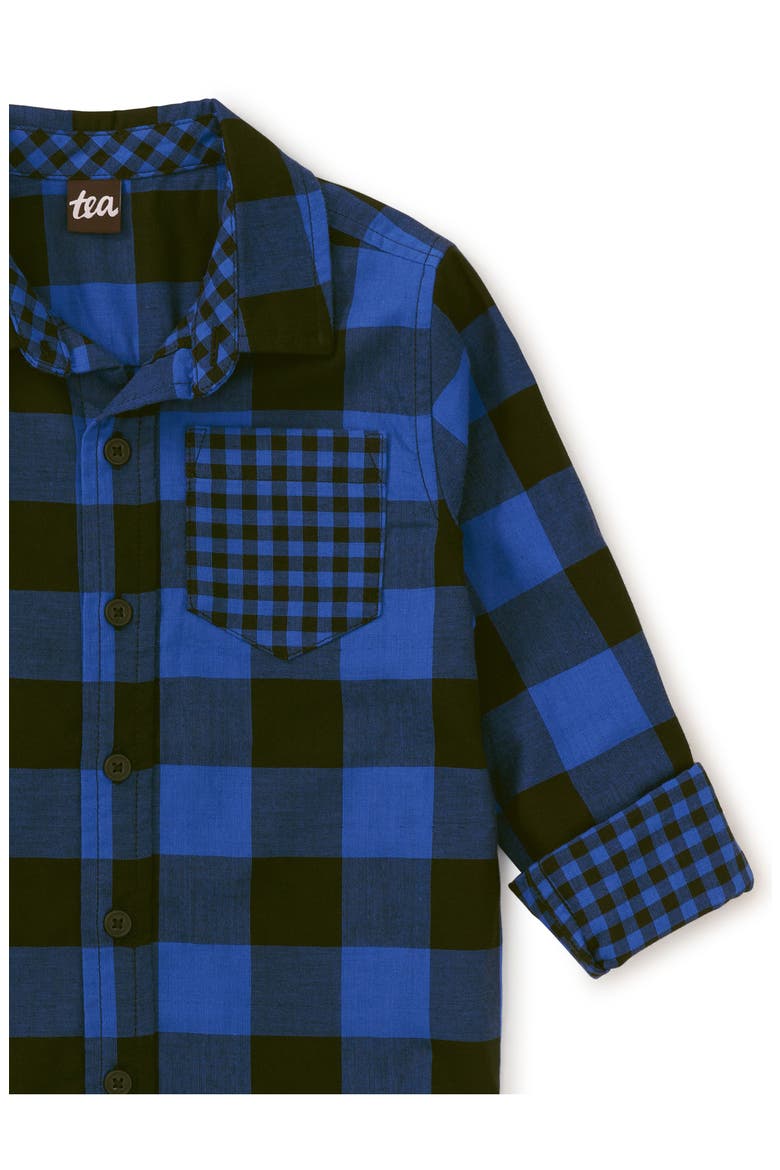 Double Weave Plaid Button Up, Alternate, color, Bursa Plaid