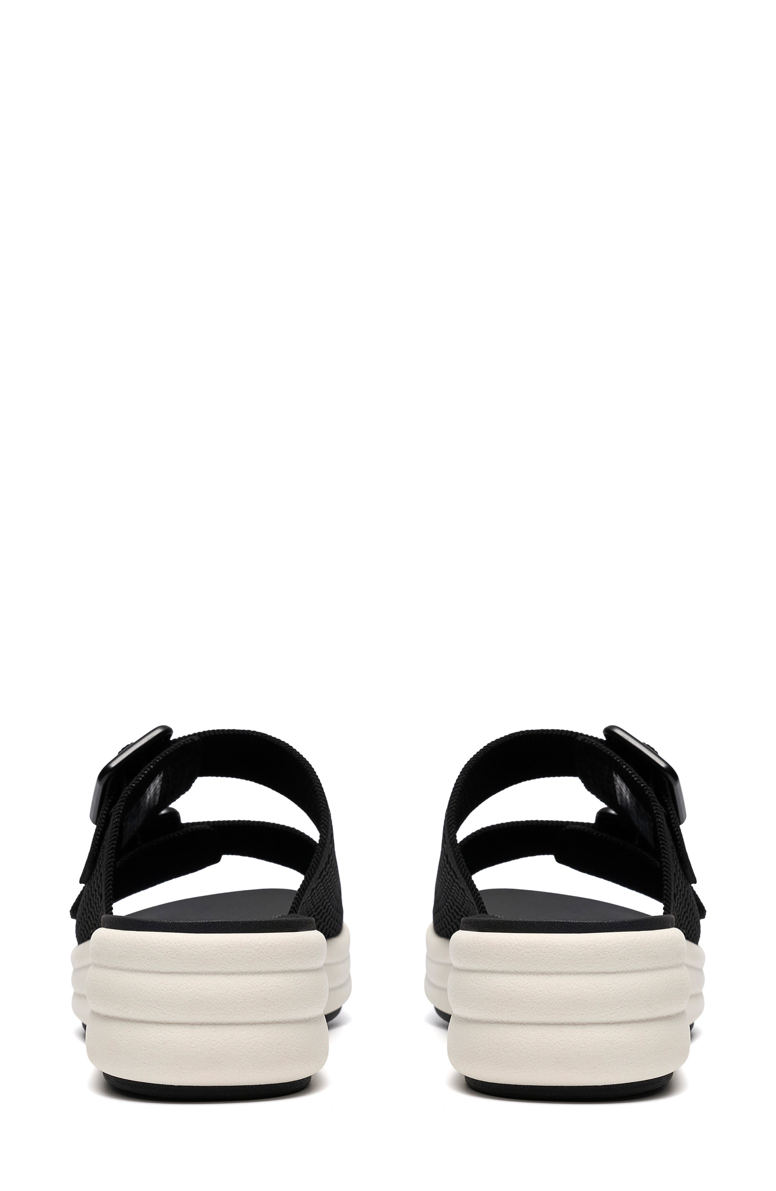 Clarks<sup>®</sup> Drift Faye Wedge Slide Sandal, Alternate, color, Black