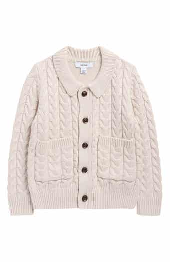 Reiss Kids' Fleet Cable Knit Cardigan