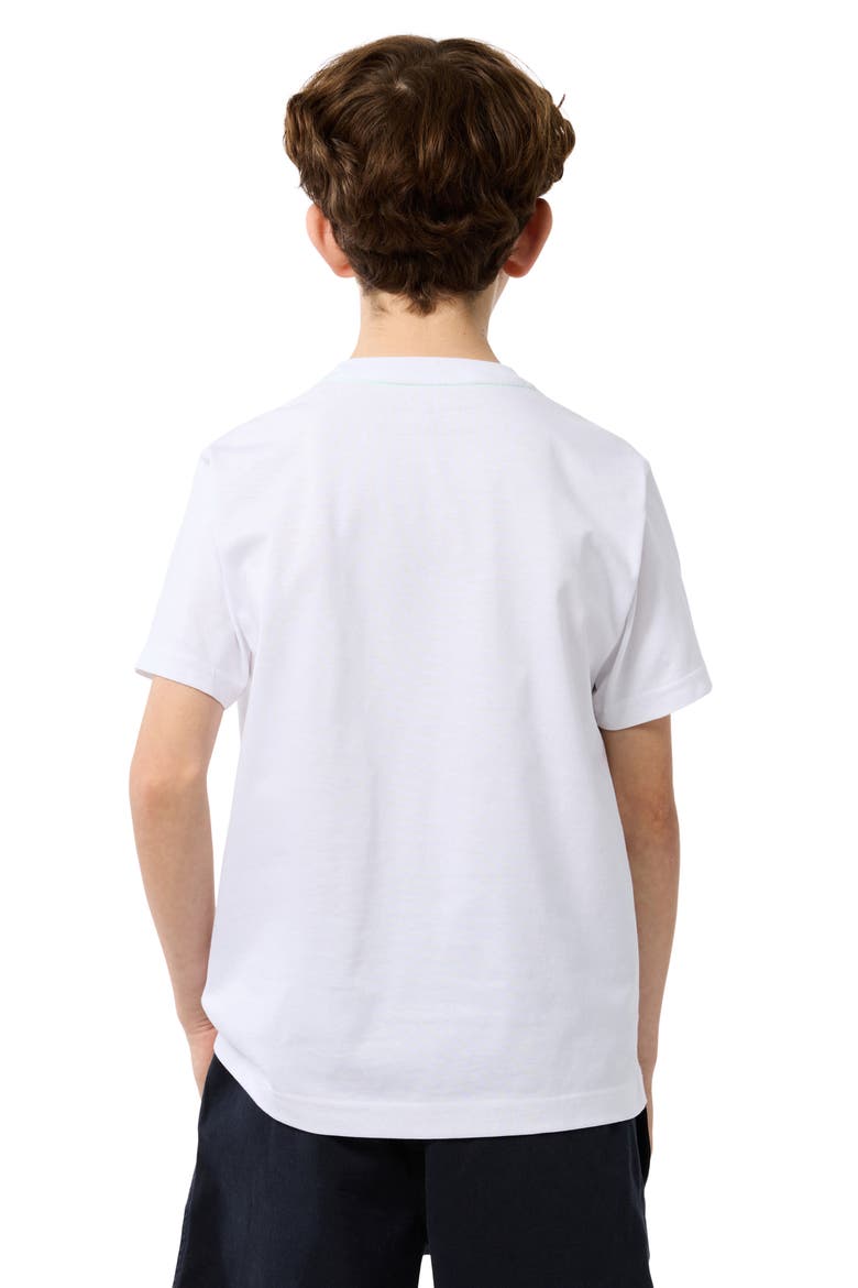 Kids' Livingston Embroidered Graphic T-Shirt, Alternate, color, WHITE
