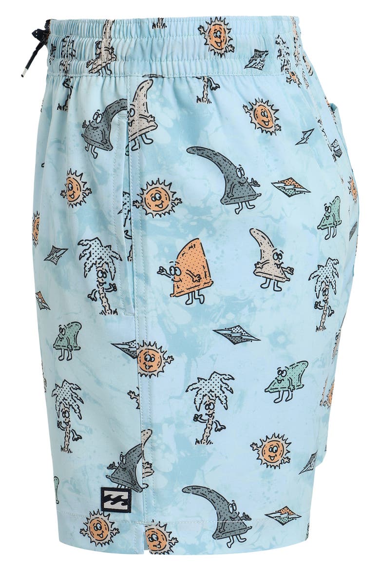 Kids' Goodtimes Layback Swim Shorts, Alternate, color, COASTAL BLUE