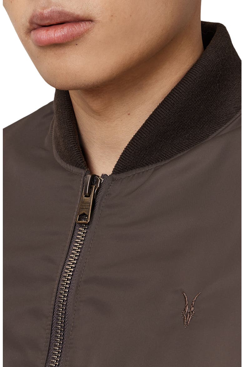Myler Oversize Nylon Bomber Jacket, Alternate, color, KHAKI