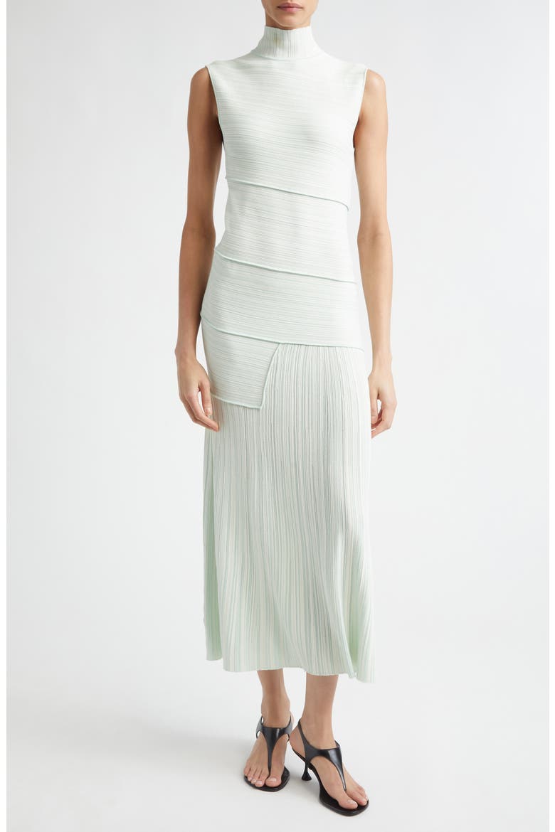 Federica Micropleated Dress, Main, color, MINT