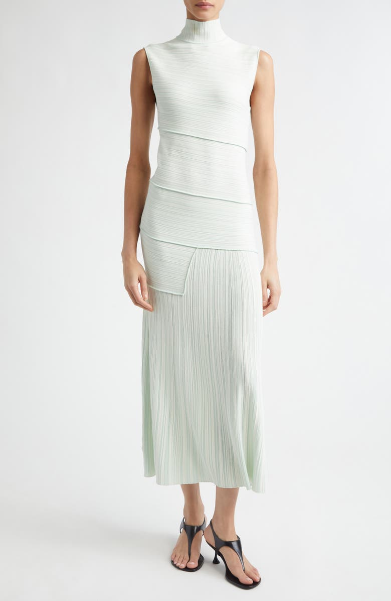 Proenza Schouler Federica Micropleated Dress, Main, color, Mint