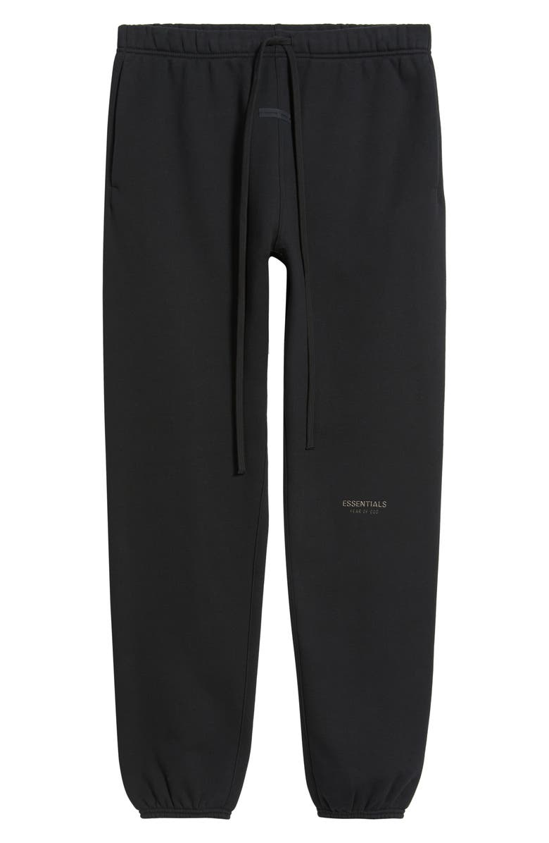 Fear of God Essentials Vintage Fleece Sweatpants, Alternate, color, Jet Black