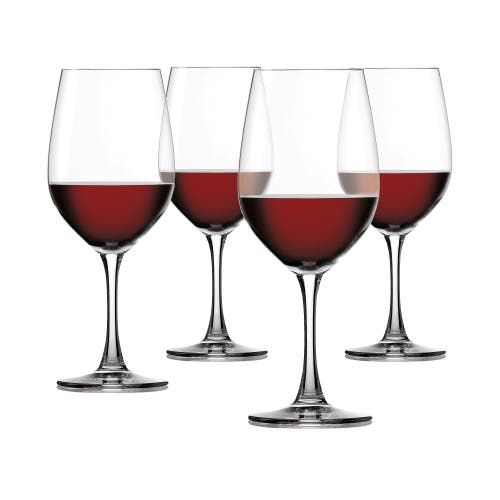 SPIEGELAU Wine Lovers Bordeaux Wine Glass Set of 4 in Clear 