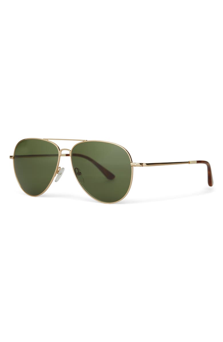 TOMS Hudson 60mm Aviator Sunglasses, Alternate, color, 
