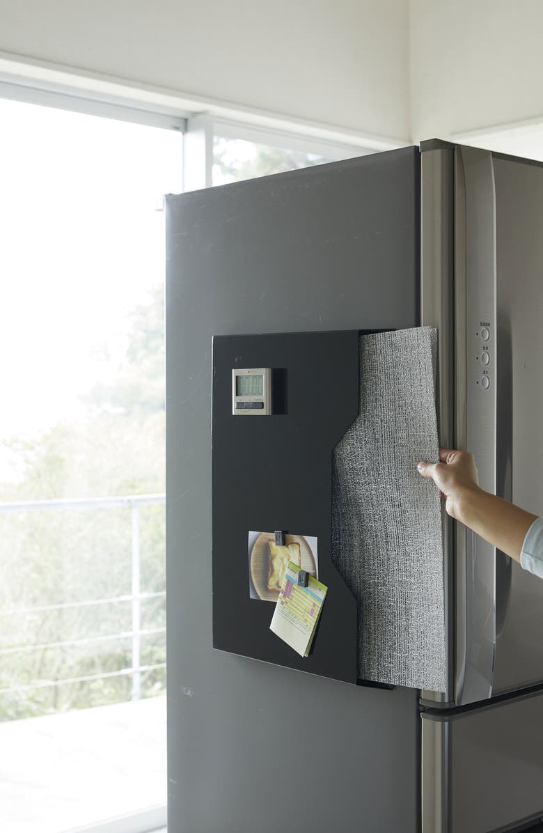 Yamazaki Magnetic Placemat Holder, Alternate, color, Black