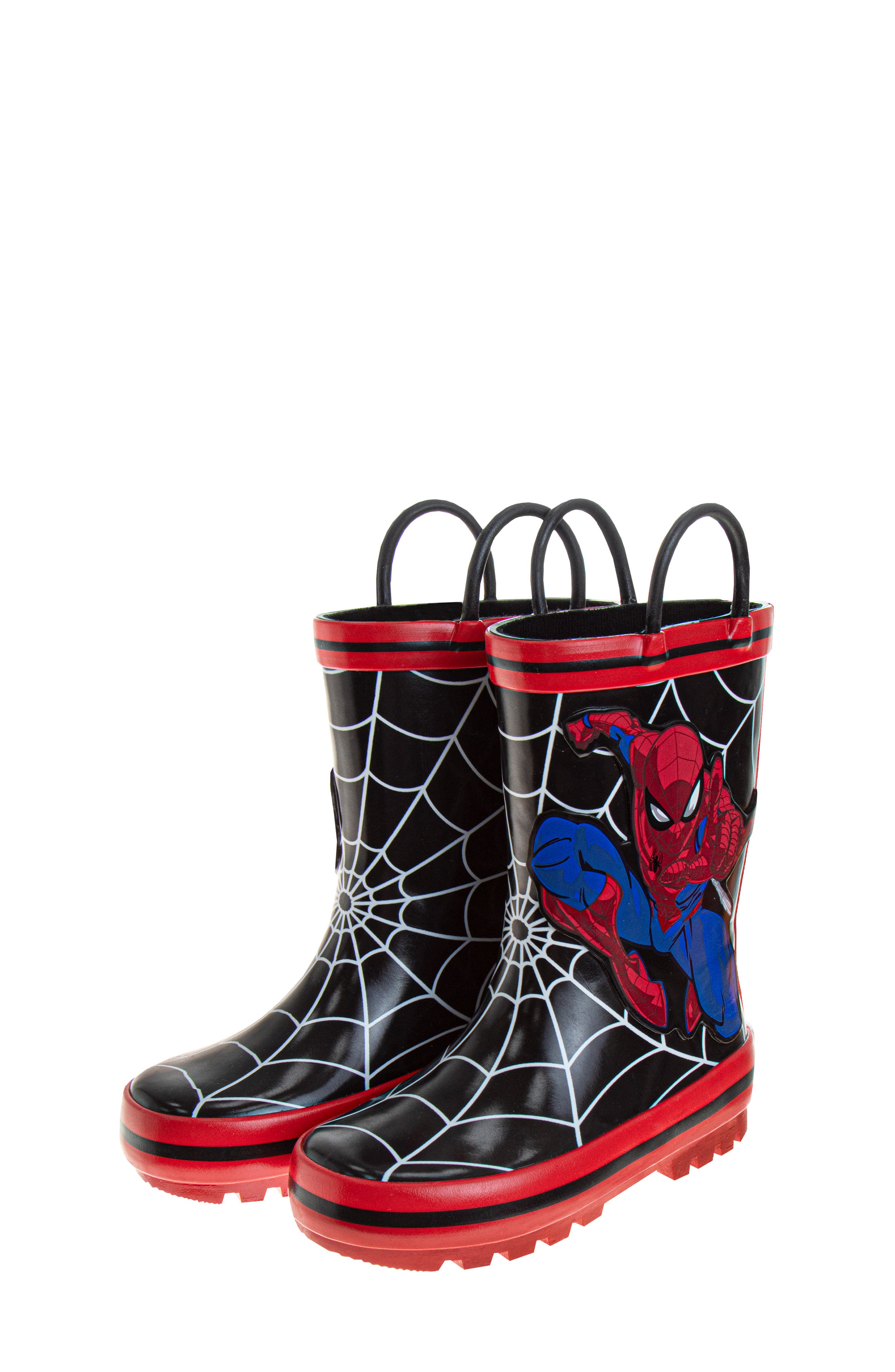 JOSMO Kids' Spider-Man Rain Boot, Alternate, color, Bkrd