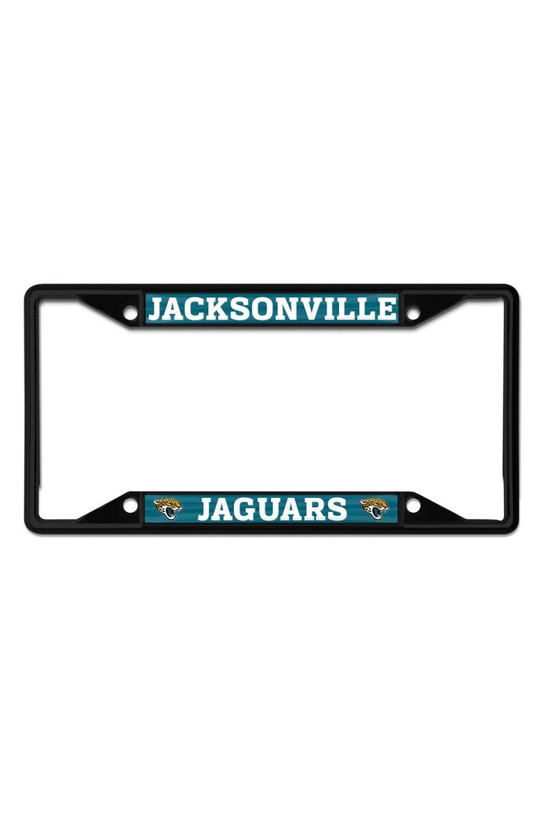 WINCRAFT Jacksonville Jaguars Chrome Color License Plate Frame, Main, color, 
