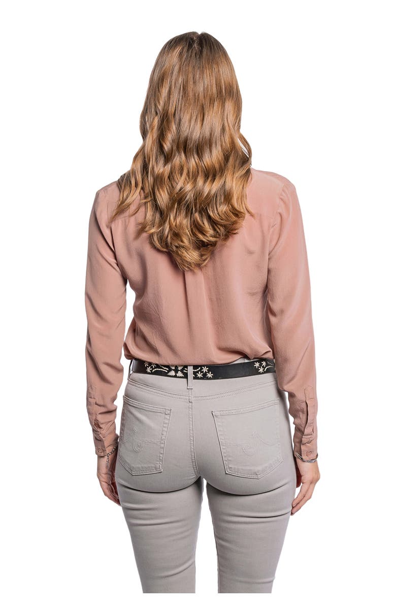 OLD TREND Senna Genuine Leather Minimalist Clean Line Belt, Alternate, color, Black