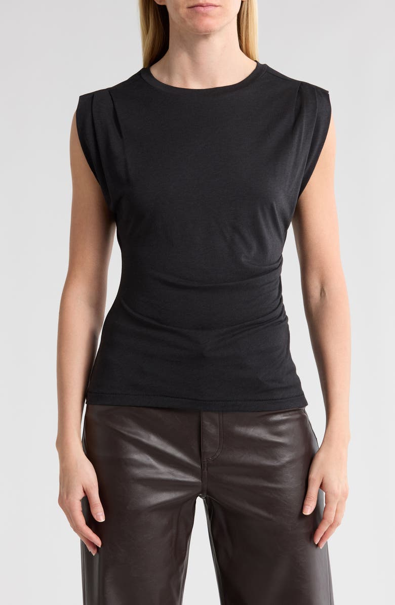 rag & bone The Jersey Pleat Tank, Main, color,