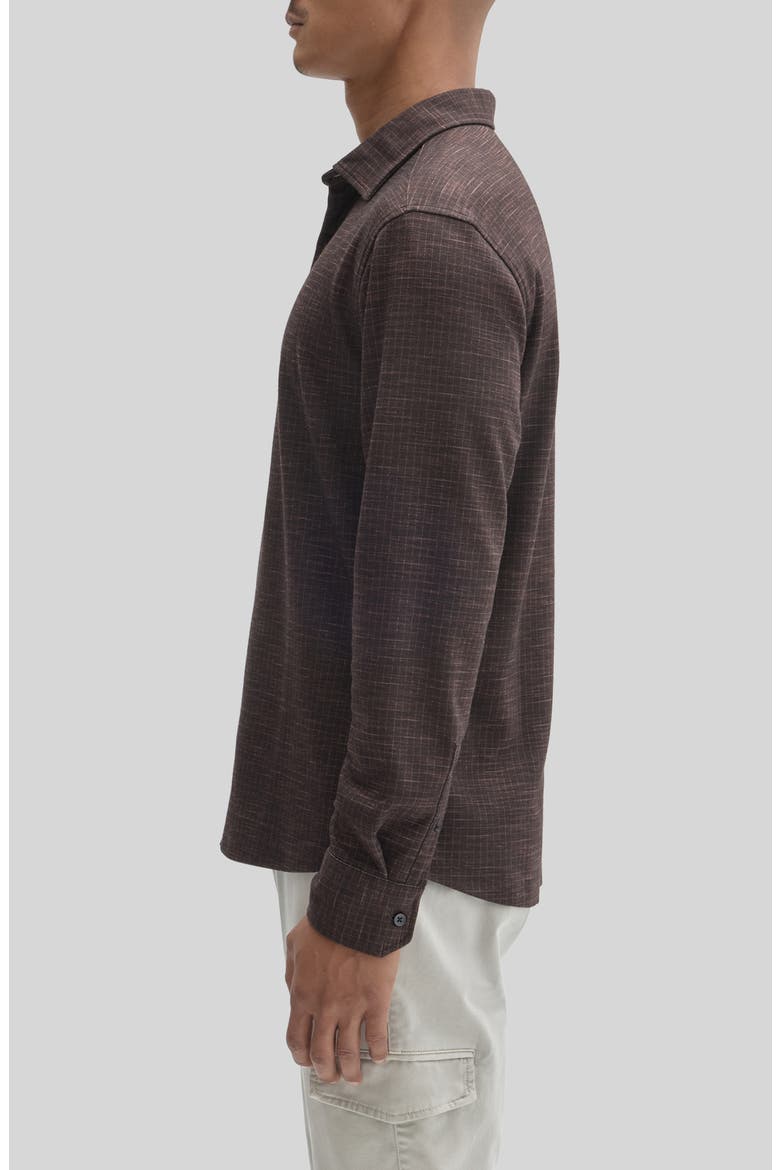 Howel Long Sleeve Knit Shirt, Alternate, color, RUSTY BROWN