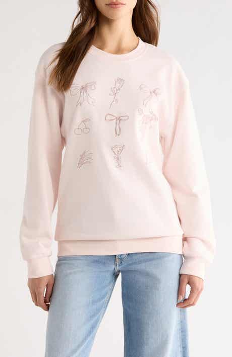 Embroidered Fleece Sweatshirt