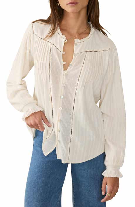 Faherty Lily Organic Cotton Button-Up Shirt