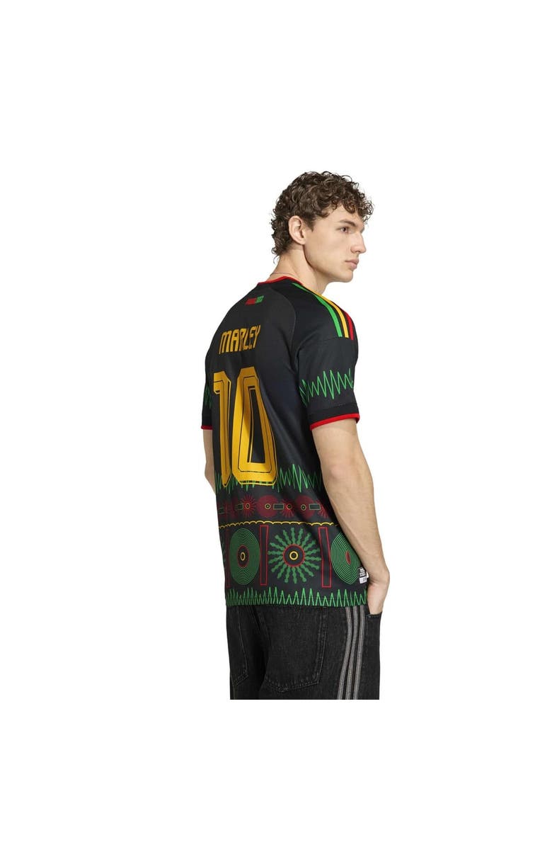 adidas Men's adidas Bob Marley Black Jamaica National Team 2026 Away Replica Jersey, Alternate, color, Black