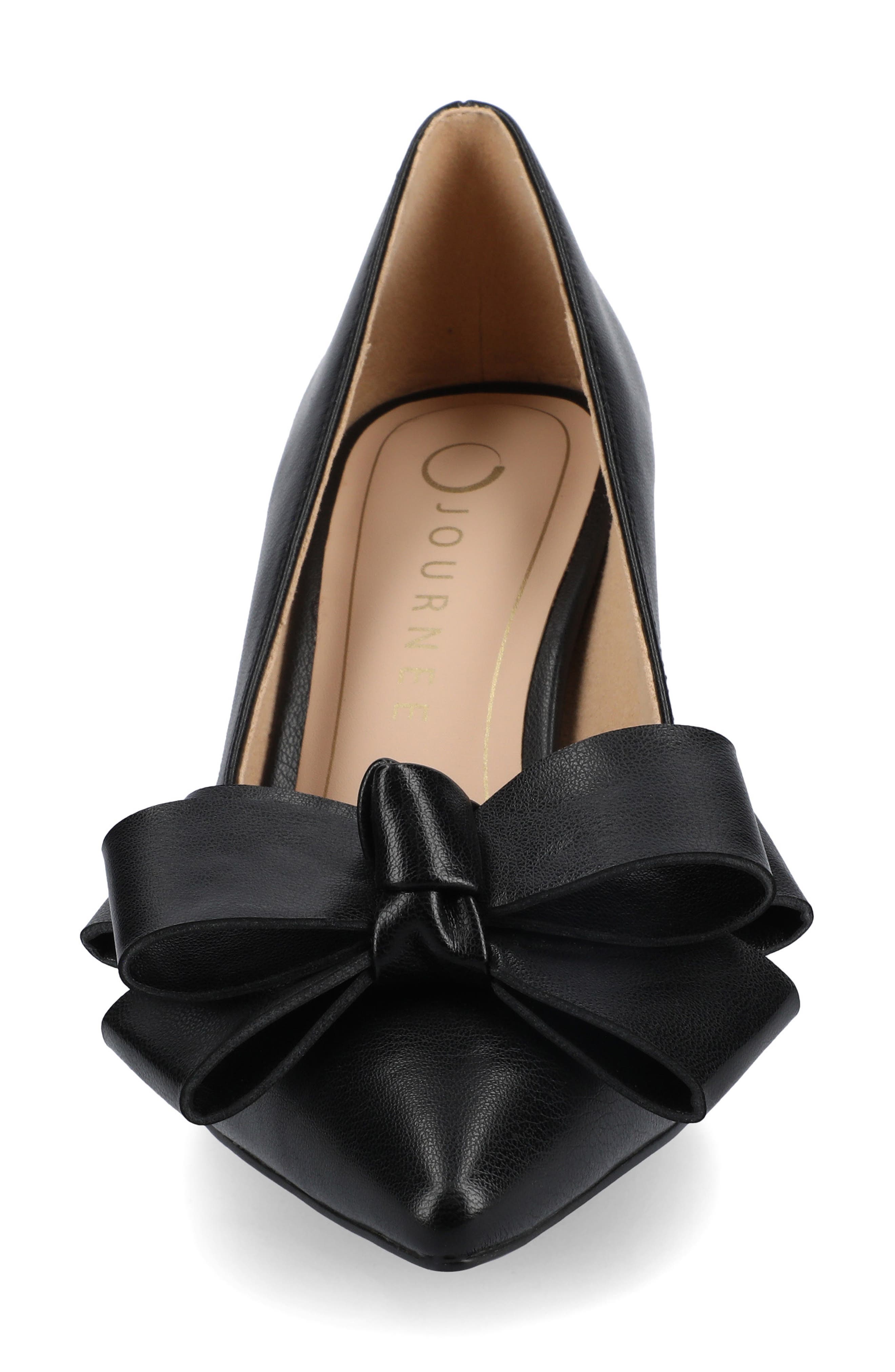 Crystol Pump - Wide Width, Alternate, color, BLACK PU