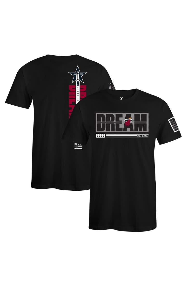 FISLL Unisex FISLL x Black History Collection Black Miami Heat T-Shirt, Alternate, color, Black