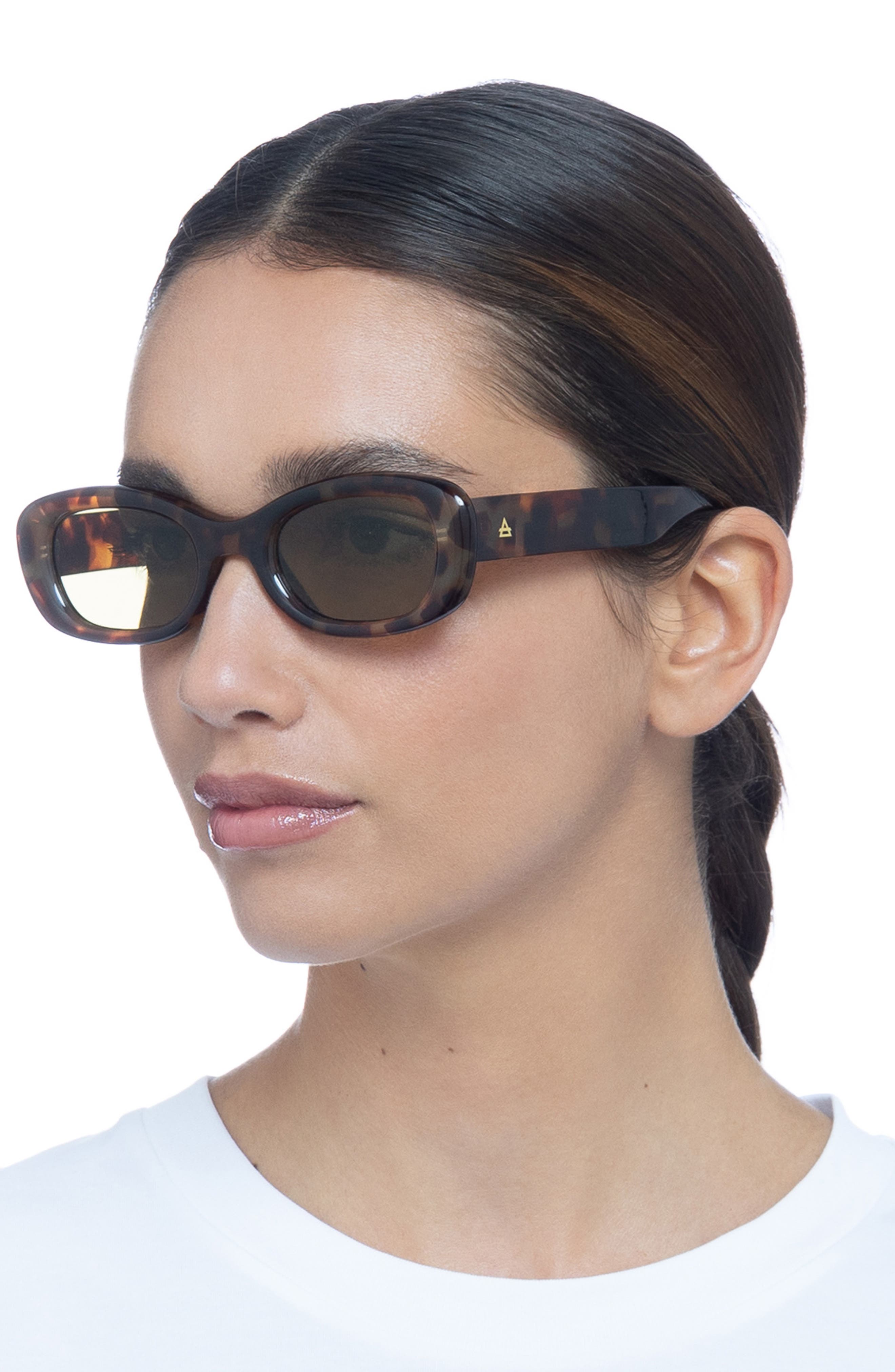 AIRE Calisto 49mm Small Oval Sunglasses | Nordstrom