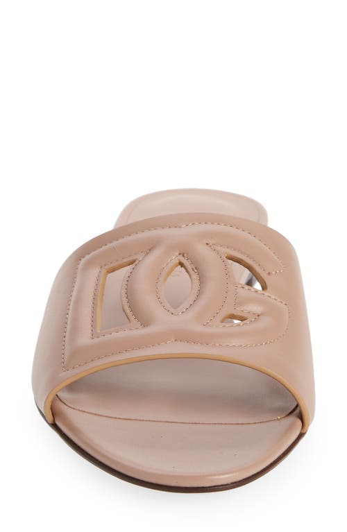 Dolce & Gabbana Dolce&gabbana Bianca Interlock Slide Sandal