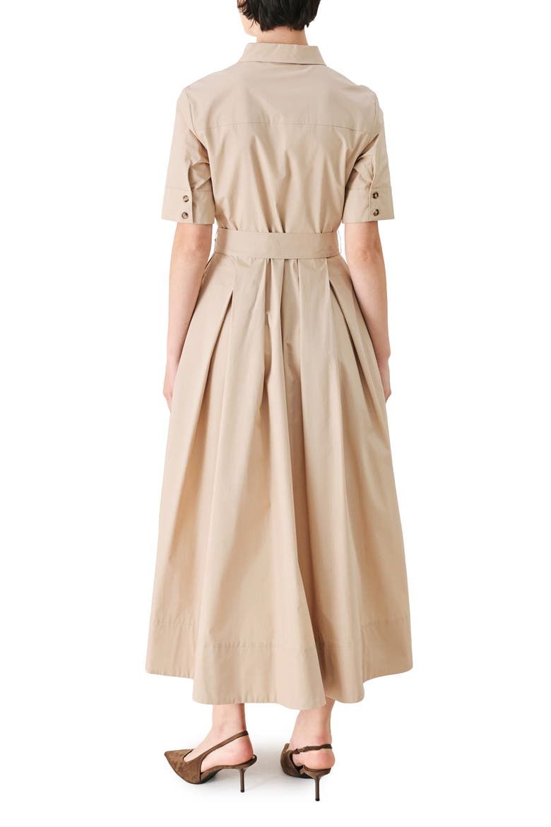 Cotton Midi Shirtdress, Alternate, color, NEUTRAL