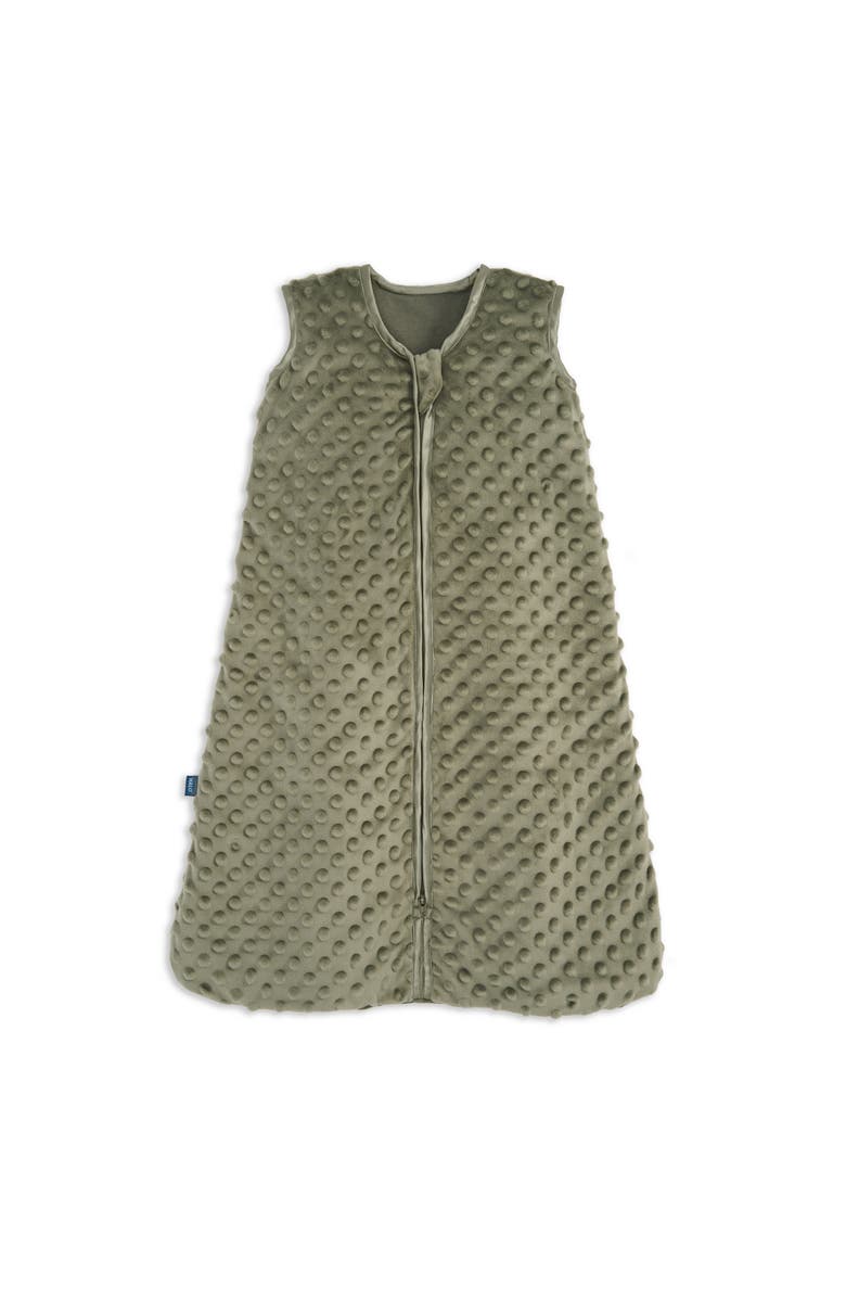 HALO Plush Dots Velboa 1.5 TOG Sleepsack Wearable Blanket, Main, color, Olive Green