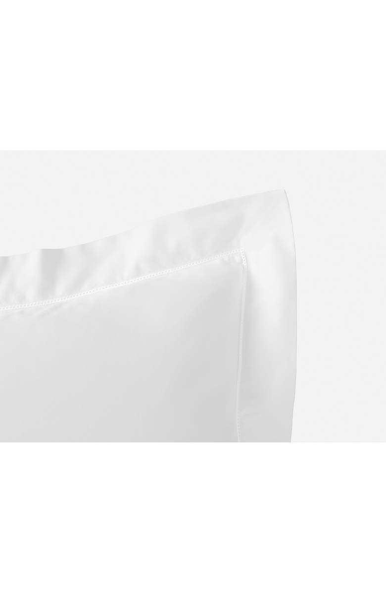 Coyuchi Heirloom Organic Cotton Sateen Sham, Alternate, color, Alpine White