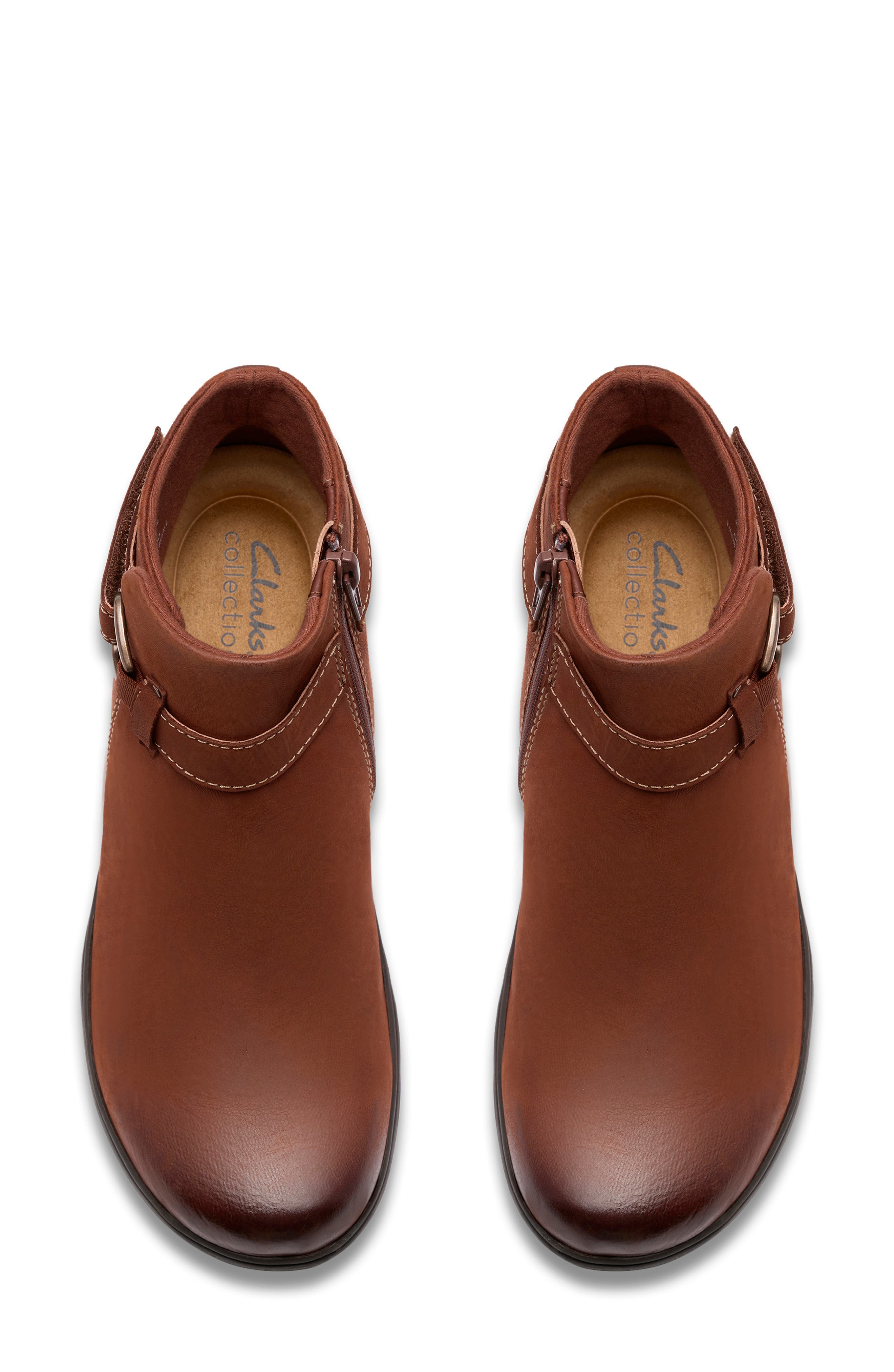 Clarks<sup>®</sup> Carleigh Drift Bootie, Alternate, color, British Tan Combi