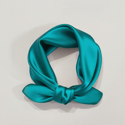 Pure Silk Solid Color Square Scarf