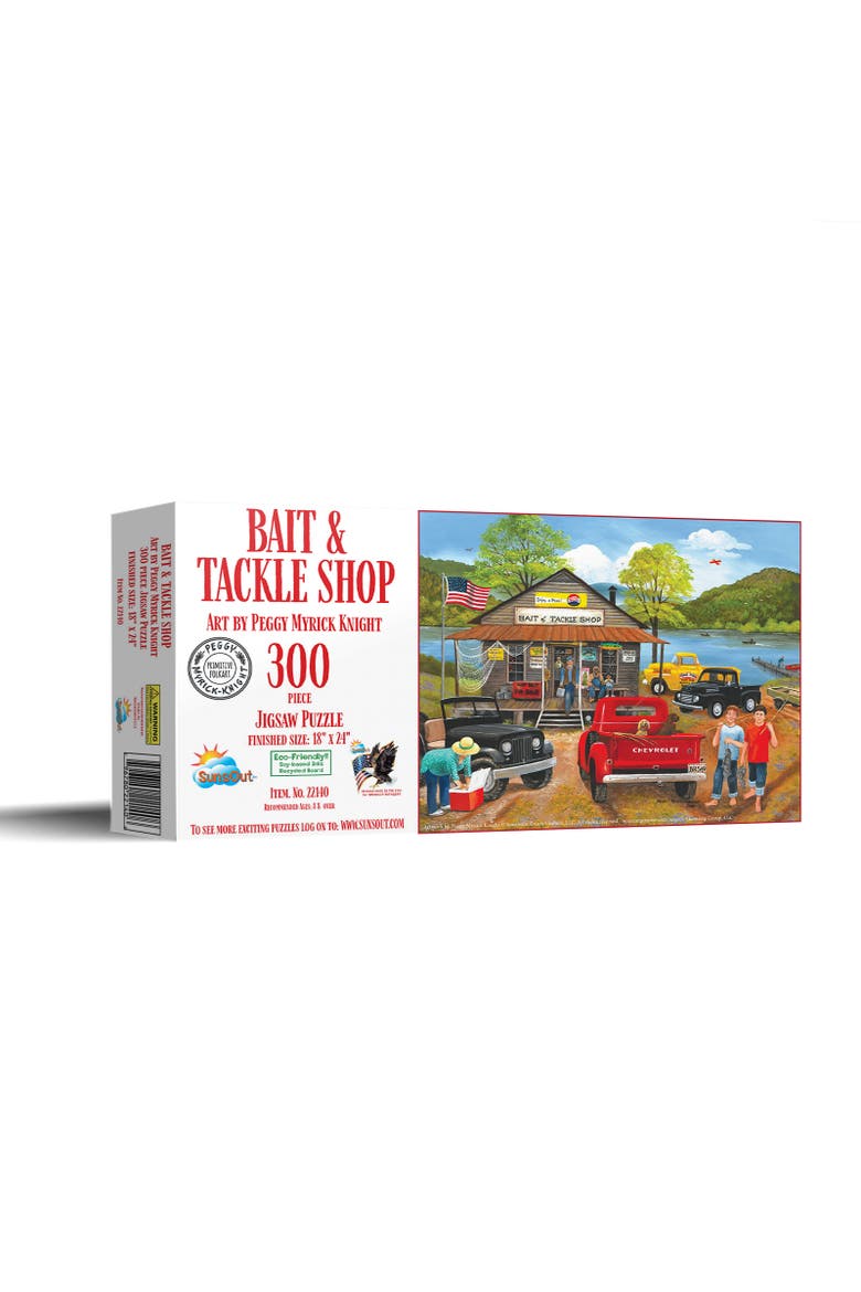 Bait    Tackle Shop 300 piece Jigsaw Puzzle for Adults, Main, color, Multicolor
