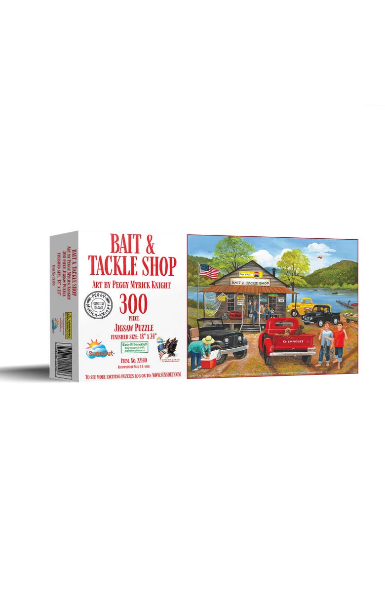 Sunsout Bait Tackle Shop 300 piece Jigsaw Puzzle for Adults, Main, color, Multicolor