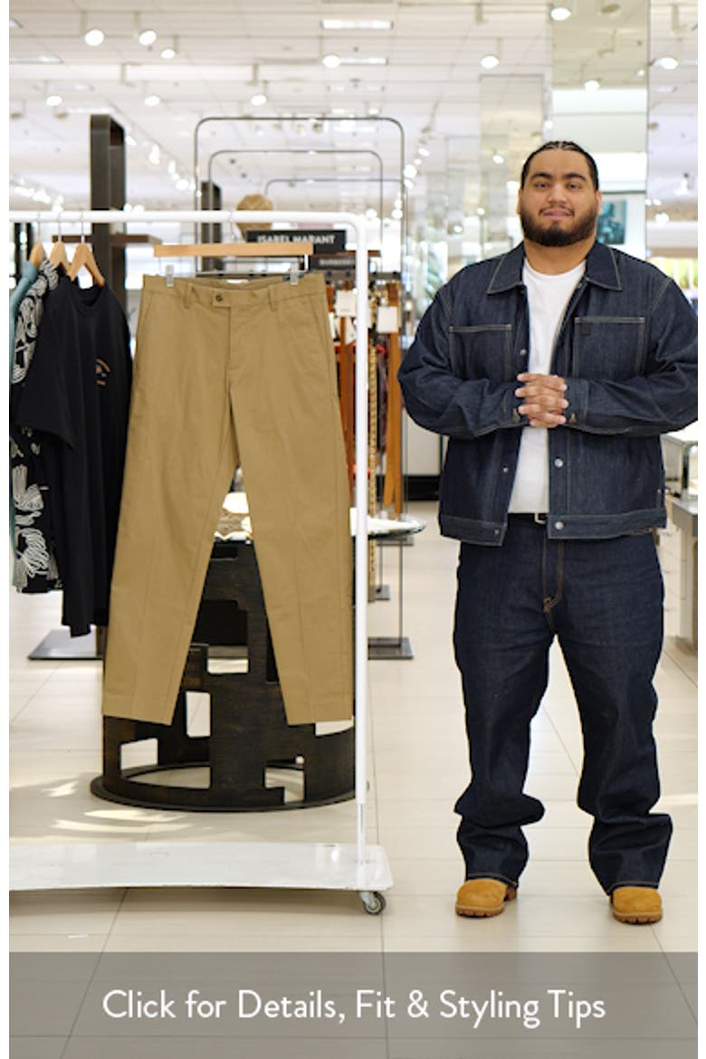 Slim Fit Stretch Cotton Twill Pants video